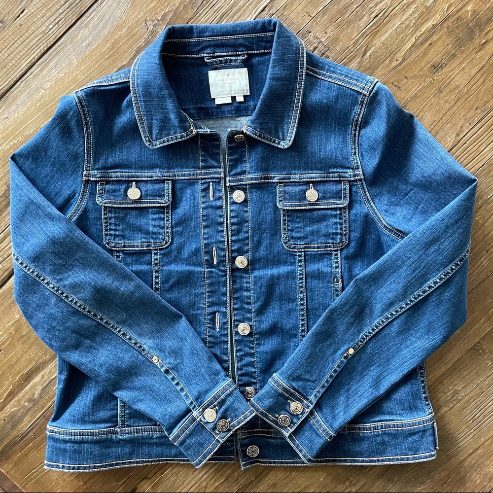 Kate spade classic jean denim jacket.  New without tags